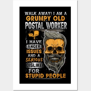 Grumpy Old Postal Worker Posters and Art